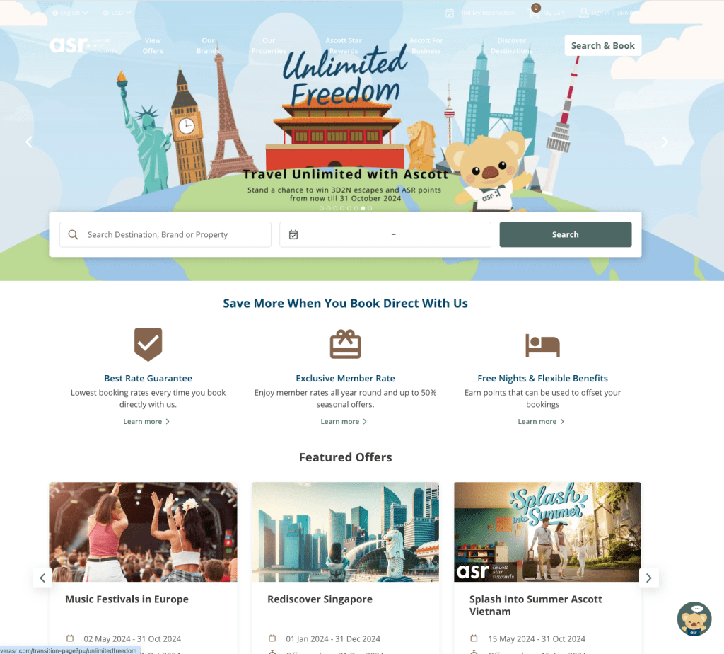 Ascott ASR Loyalty Perks